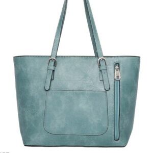 Turquoise handbag
